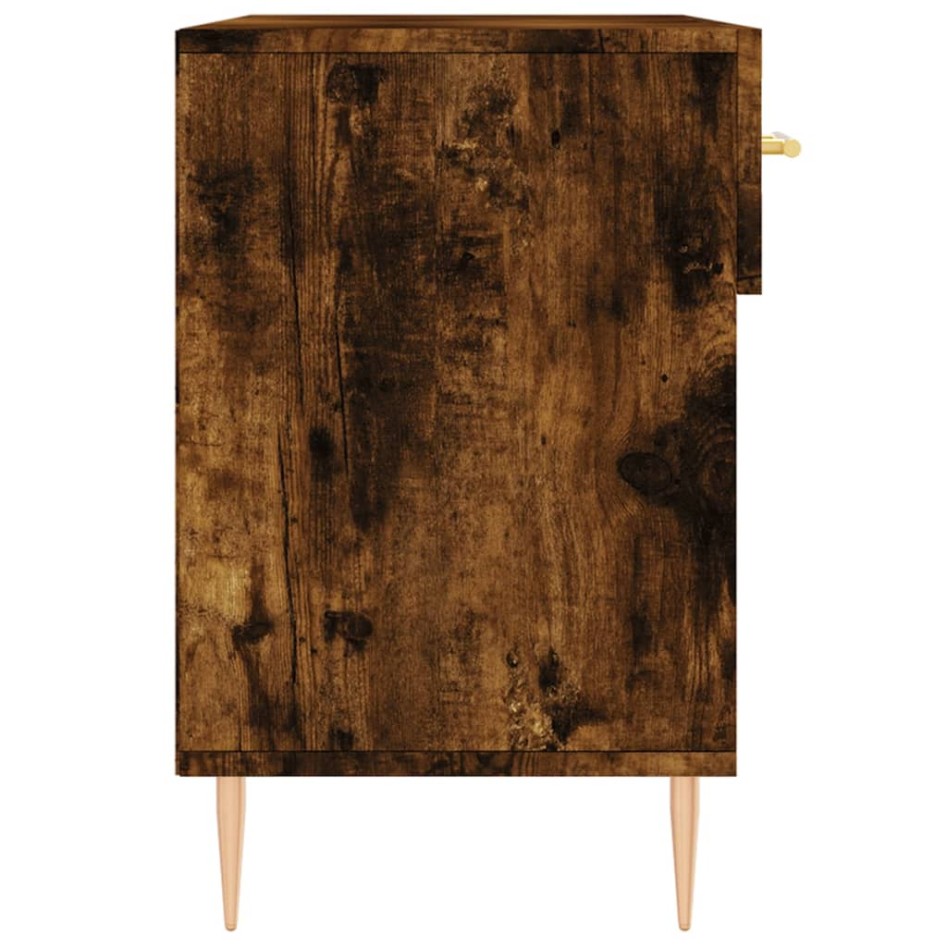 Banco zapatero madera de ingeniería roble ahumado 102x35x55