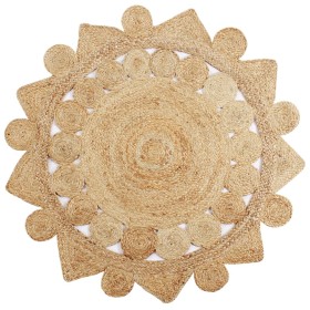 Alfombra hecha a mano de yute trenzado 150