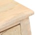Mesita de noche de madera maciza de mango 28x28x46
