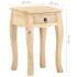 Mesita de noche de madera maciza de mango 28x28x46
