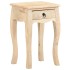 Mesita de noche de madera maciza de mango 28x28x46