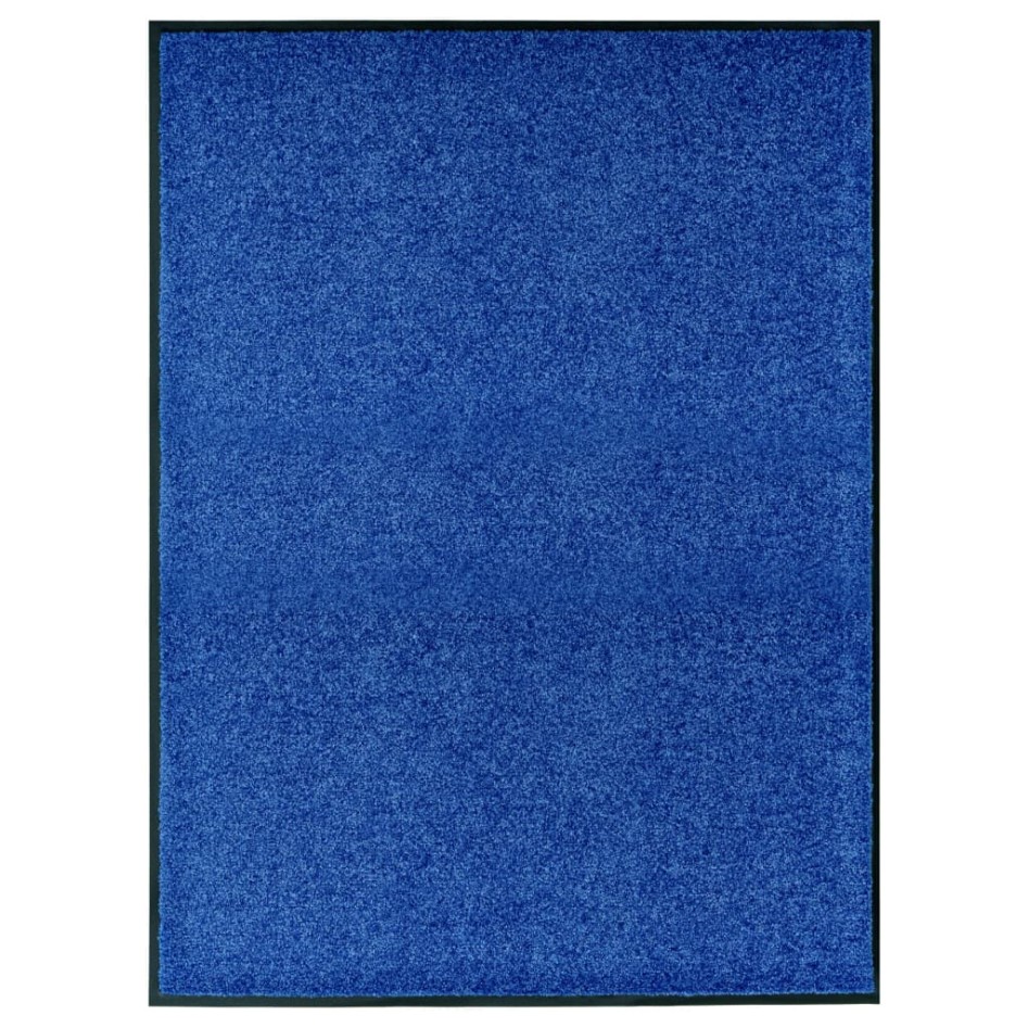 Felpudo lavable azul 90x120