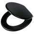 Tiger Asiento de WC de cierre suave Blackwash MDF negro