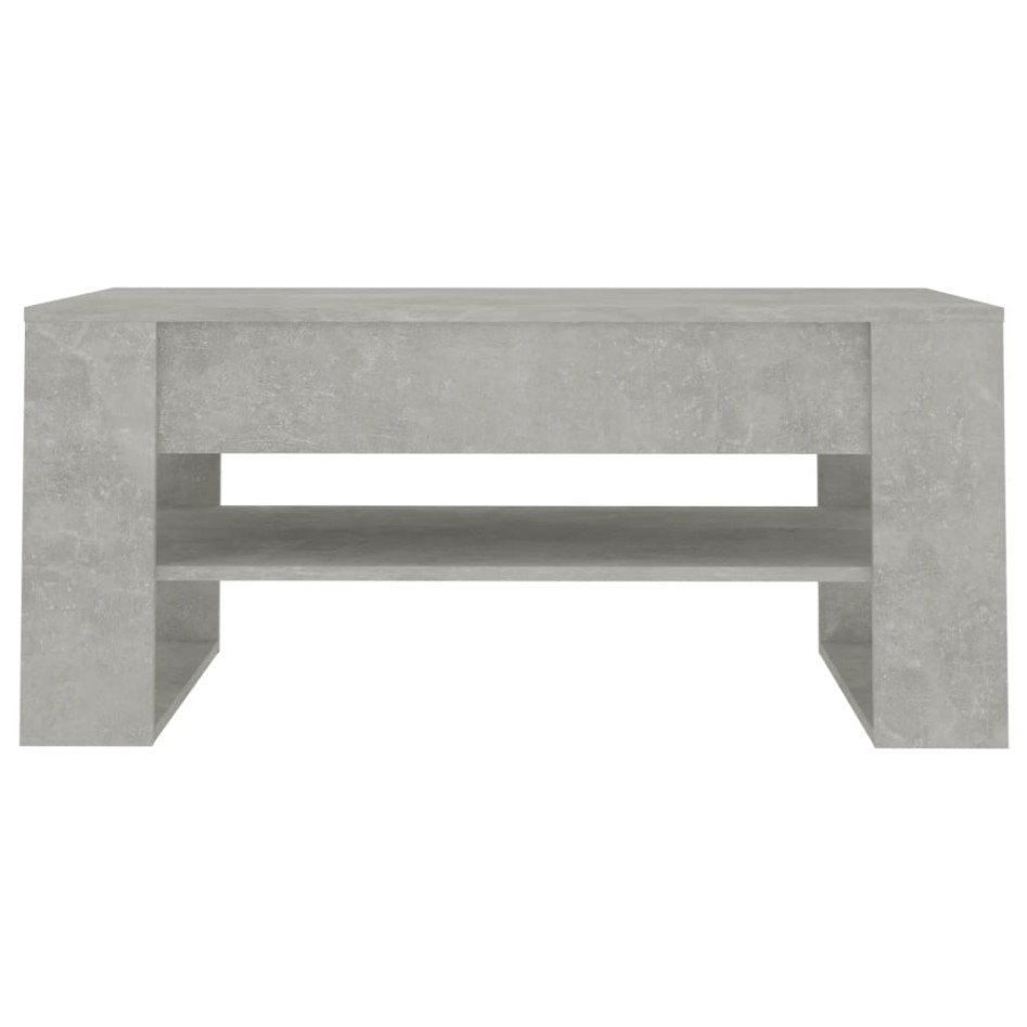 Mesa de centro madera contrachapada gris hormigón 102x55x45