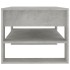 Mesa de centro madera contrachapada gris hormigón 102x55x45
