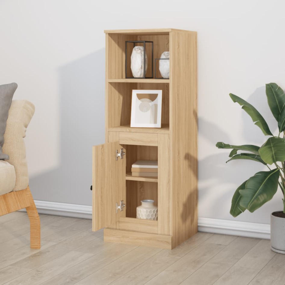 Aparador alto madera contrachapada roble Sonoma