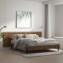 Cabecero pared madera contrachapada roble marrón 240x1,5x80