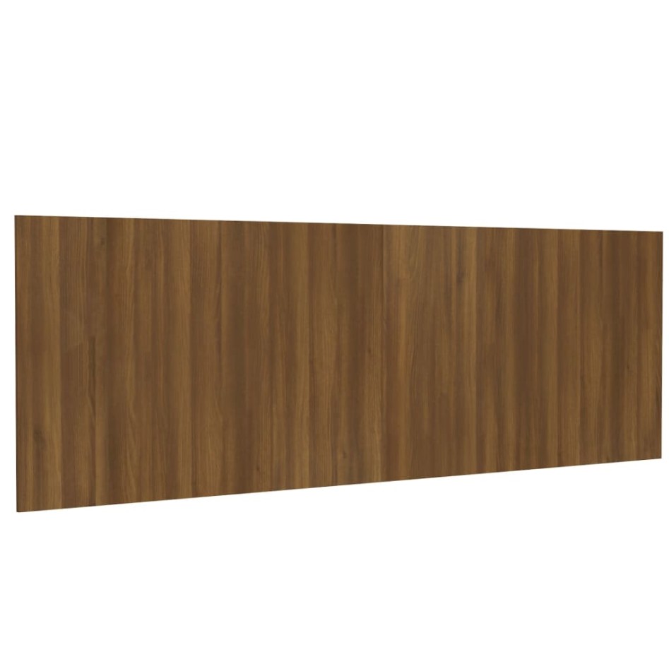 Cabecero pared madera contrachapada roble marrón 240x1,5x80