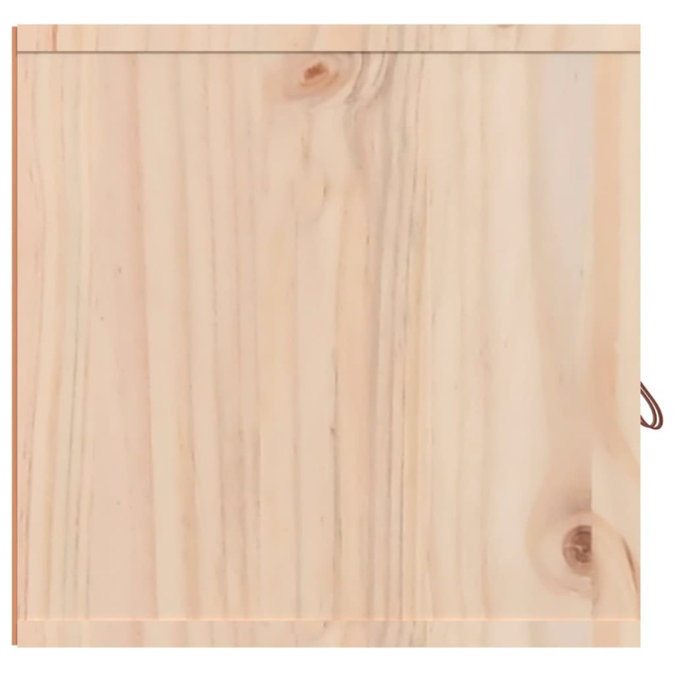 Armarios de pared 2 uds madera maciza de pino 60x30x30