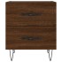 Mesita de noche madera de ingeniería roble marrón 40x35x47,5