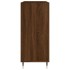 Mueble discos madera contrachapada roble marrón 84,5x38x89