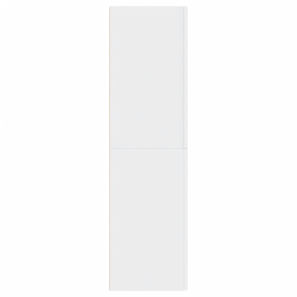 Mueble para TV de madera contrachapada blanco 30,5x30x110