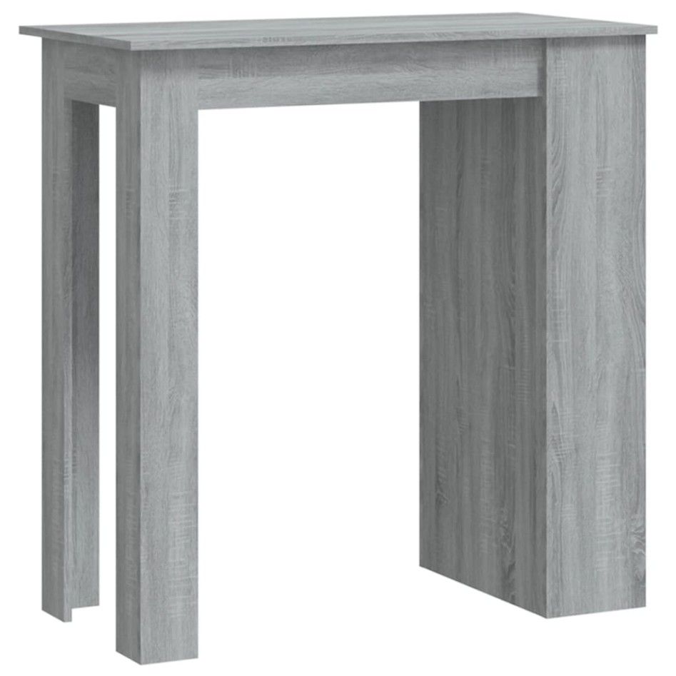 Mesa alta con estante gris Sonoma 102x50x103,5