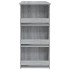 Mesa alta con estante gris Sonoma 102x50x103,5