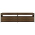 Mueble de TV con luces LED 2 uds roble marrón 75x35x40