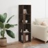 Mueble esquina madera contrachapada marrón roble 33x33x132