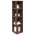 Mueble esquina madera contrachapada marrón roble 33x33x132