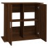 Soporte para acuario madera ingeniería marrón roble 81x36x73