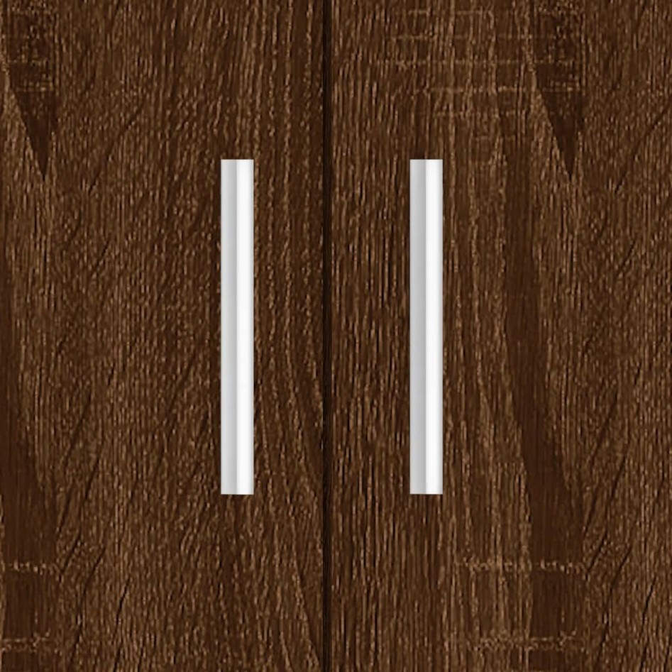 Soporte para acuario madera ingeniería marrón roble 81x36x73