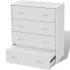 Aparador con 4 cajones blanco 60x30,5x71