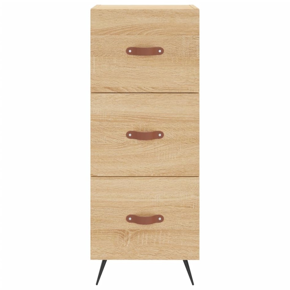 Aparador de madera contrachapada roble Sonoma 34,5x34x180