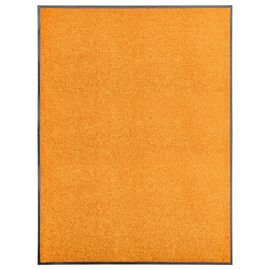 Felpudo lavable naranja 90x120