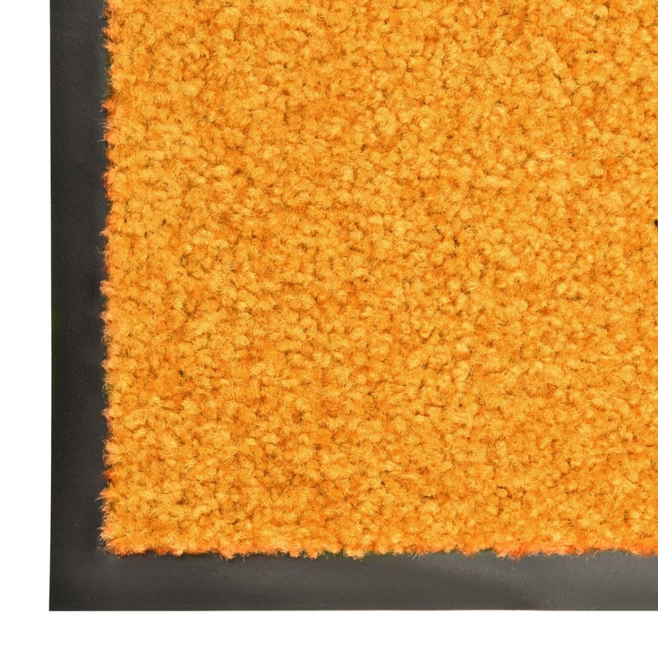 Felpudo lavable naranja 90x120