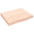 Estante de pared madera maciza roble sin tratar 60x50x(2-6)