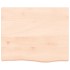 Estante de pared madera maciza roble sin tratar 60x50x(2-6)