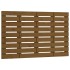 Cabecero cama pared madera maciza pino marrón miel 96x3x63