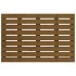 Cabecero cama pared madera maciza pino marrón miel 96x3x63