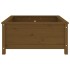 Jardinera madera maciza de pino marrón miel 82,5x82,5x39