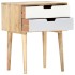 Mesita de noche de madera maciza de mango 47x35x59