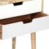 Mesita de noche de madera maciza de mango 47x35x59