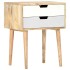 Mesita de noche de madera maciza de mango 47x35x59