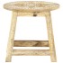 Taburete pintado a mano madera maciza de mango 38x38x35