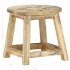 Taburete pintado a mano madera maciza de mango 38x38x35
