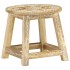 Taburete pintado a mano madera maciza de mango 38x38x35