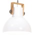 Lámpara colgante industrial 25 W blanca redonda 40 cm