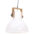 Lámpara colgante industrial 25 W blanca redonda 40 cm
