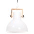 Lámpara colgante industrial 25 W blanca redonda 40 cm
