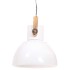 Lámpara colgante industrial 25 W blanca redonda 40 cm