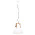 Lámpara colgante industrial 25 W blanca redonda 40 cm
