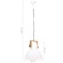 Lámpara colgante industrial 25 W blanca redonda 40 cm