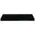 Estante flotante de pared 4 uds MDF negro brillo 60x23,5x3,8