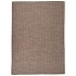 Alfombra de exterior de tejido plano marrón 200x280