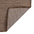 Alfombra de exterior de tejido plano marrón 200x280