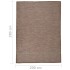 Alfombra de exterior de tejido plano marrón 200x280