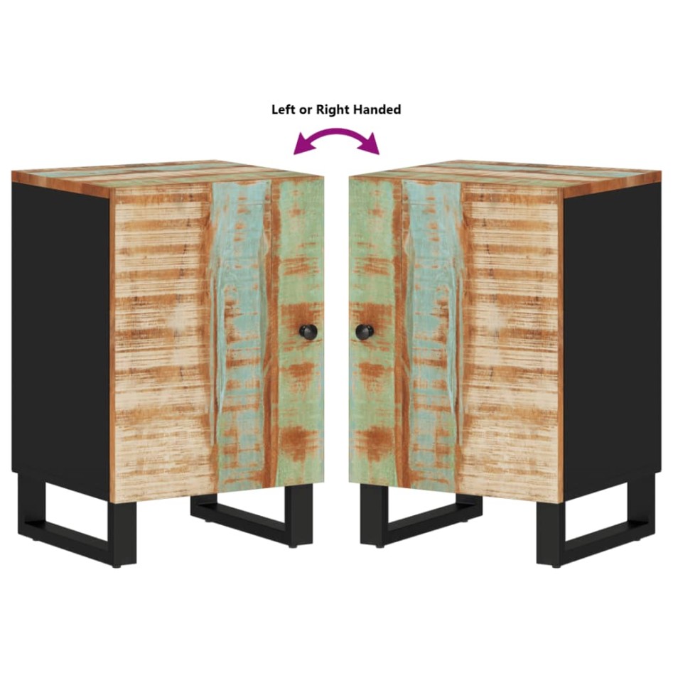 Mueble de baño madera maciza reciclada 38x33x58