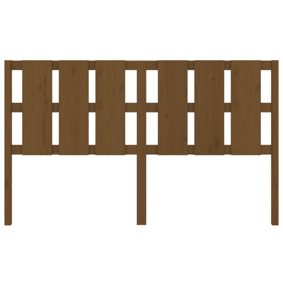 Cabecero de cama madera maciza pino marrón miel 165,5x4x100